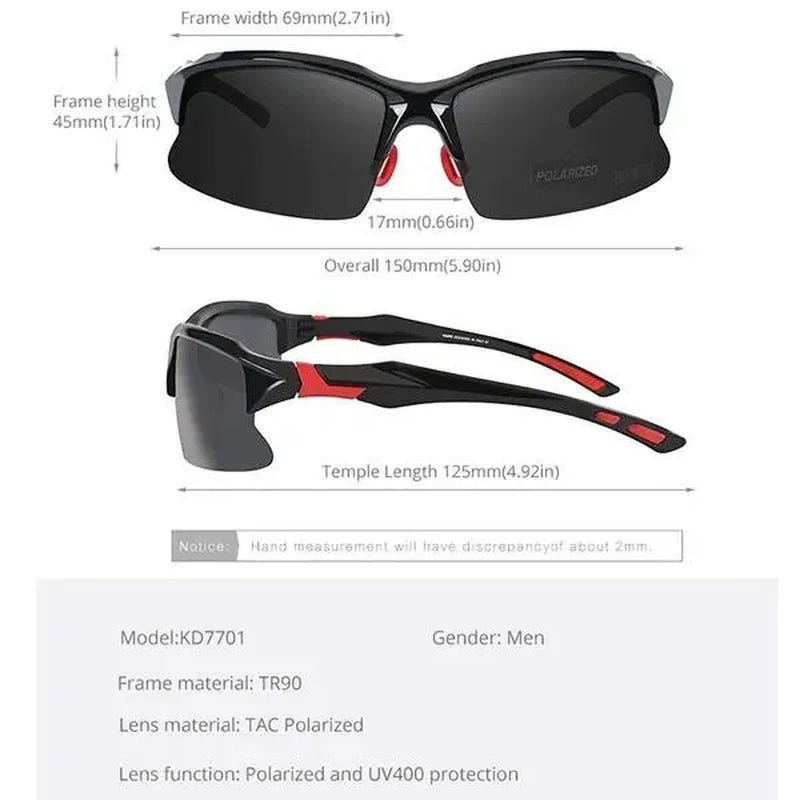 Men Bicycle Sunglasses Sports Professional UV 400 Polarized Glasses