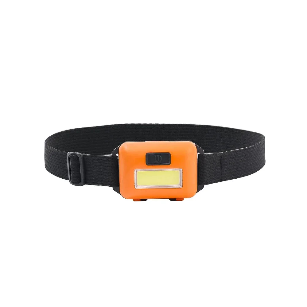 Mini COB Headlight Portable Ledheadlamp Waterproof Head Front Light with 3 Modes Lighting Outdoor Camping Hiking Head Flashlight