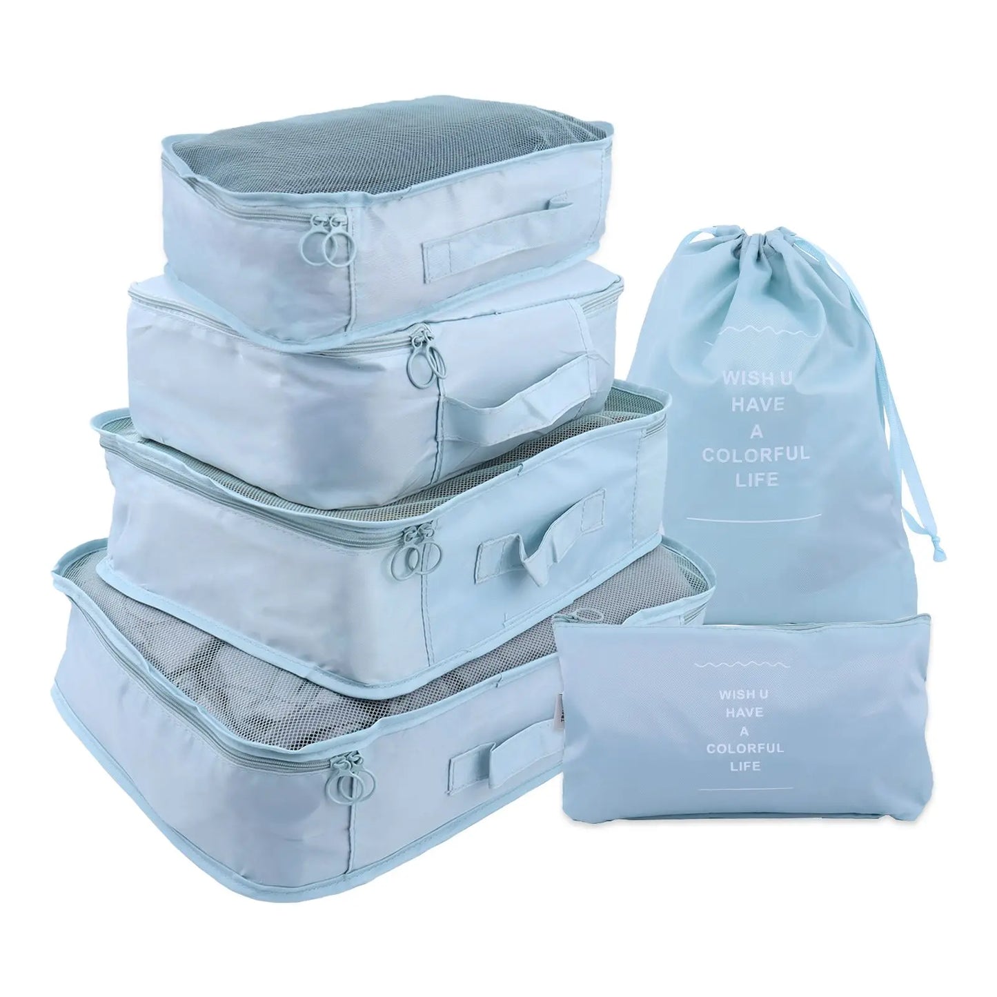 8/6Pcs Set Travel Organizer Storage Bags Suitcase Packing Set Storage Cases Portable Luggage Organizer Clothes Shoe Tidy Pouch