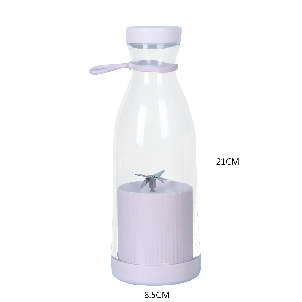 350Ml Portable Electric Fruit Juicer USB Rechargeable Smoothie Blender Machine Mini Fruit Mixer Cup Juicing Cup Kitchen Mixer