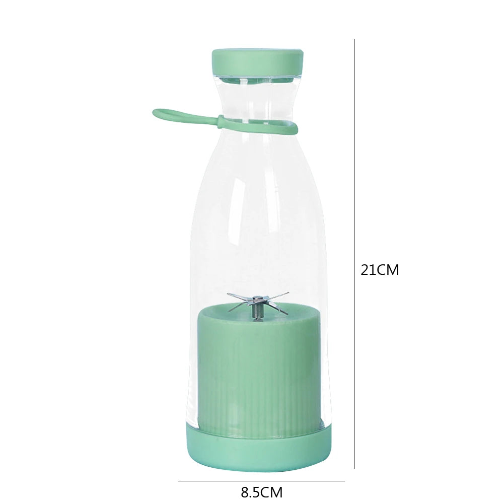350Ml Portable Electric Fruit Juicer USB Rechargeable Smoothie Blender Machine Mini Fruit Mixer Cup Juicing Cup Kitchen Mixer