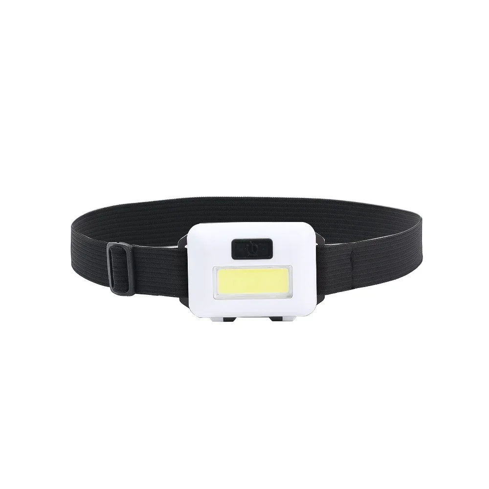 Mini COB Headlight Portable Ledheadlamp Waterproof Head Front Light with 3 Modes Lighting Outdoor Camping Hiking Head Flashlight