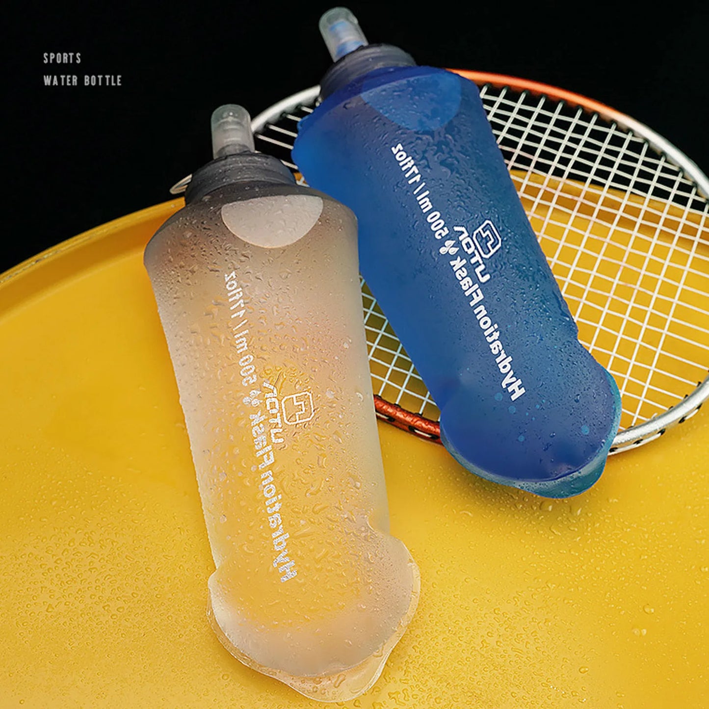 Outdoor Sports Folding Soft Water Bottle 500 Ml Bottle of Free Tpu Water Running Water Bag Waistband Marathon Vest