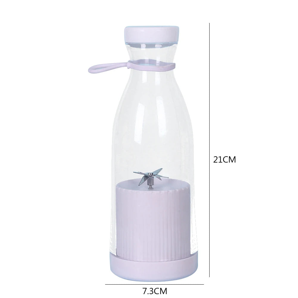 350Ml Portable Electric Fruit Juicer USB Rechargeable Smoothie Blender Machine Mini Fruit Mixer Cup Juicing Cup Kitchen Mixer