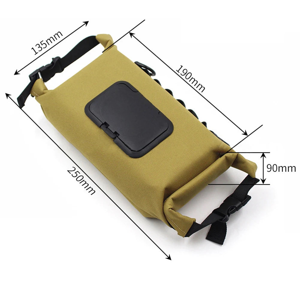 Camping Wet Tissue Box Paper Canvas Dispenser Box Water Resistant Hanging Portable Tissue Bag for Outdoor Hiking Storage Case