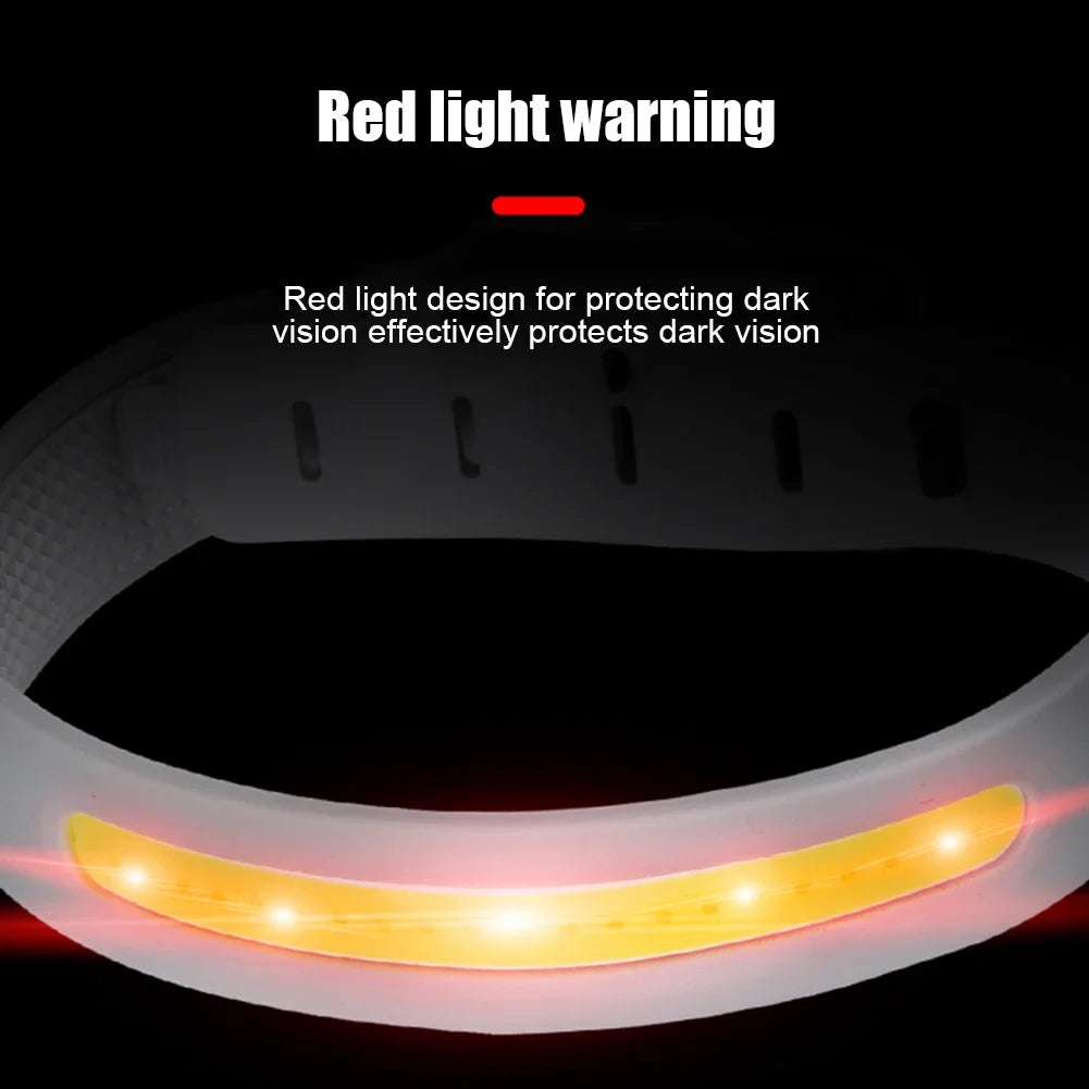 500LM Flashlight COB LED Sport Arm Leg Wristband Light 350Mah Night Running Hiking Camping Light IPX4 Waterproof Lantern