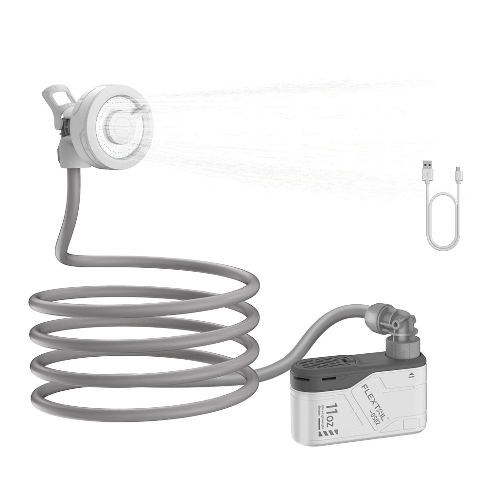 Outdoor Camping Shower Portable Electric Shower Pump IPX7 Waterproof for Outdoor Shower, Car Wash, Dishwashing, Pet