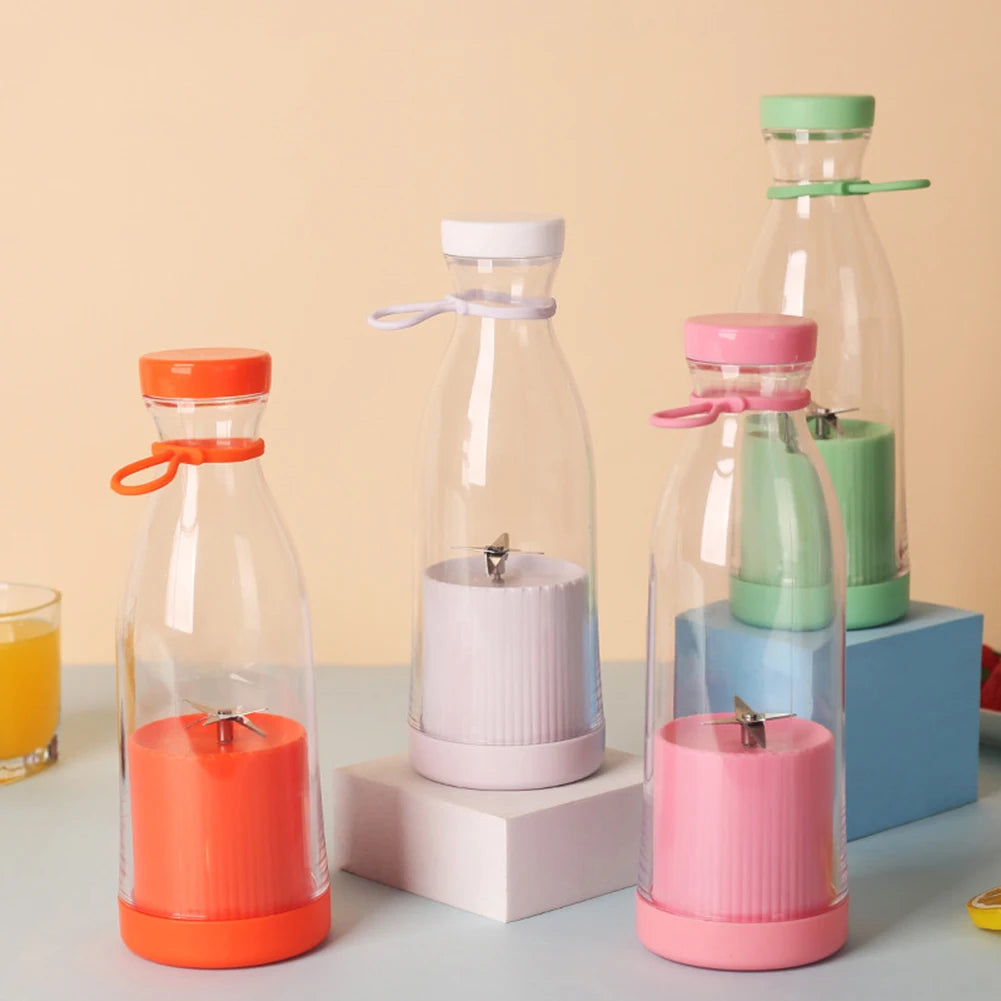 350Ml Portable Electric Fruit Juicer USB Rechargeable Smoothie Blender Machine Mini Fruit Mixer Cup Juicing Cup Kitchen Mixer