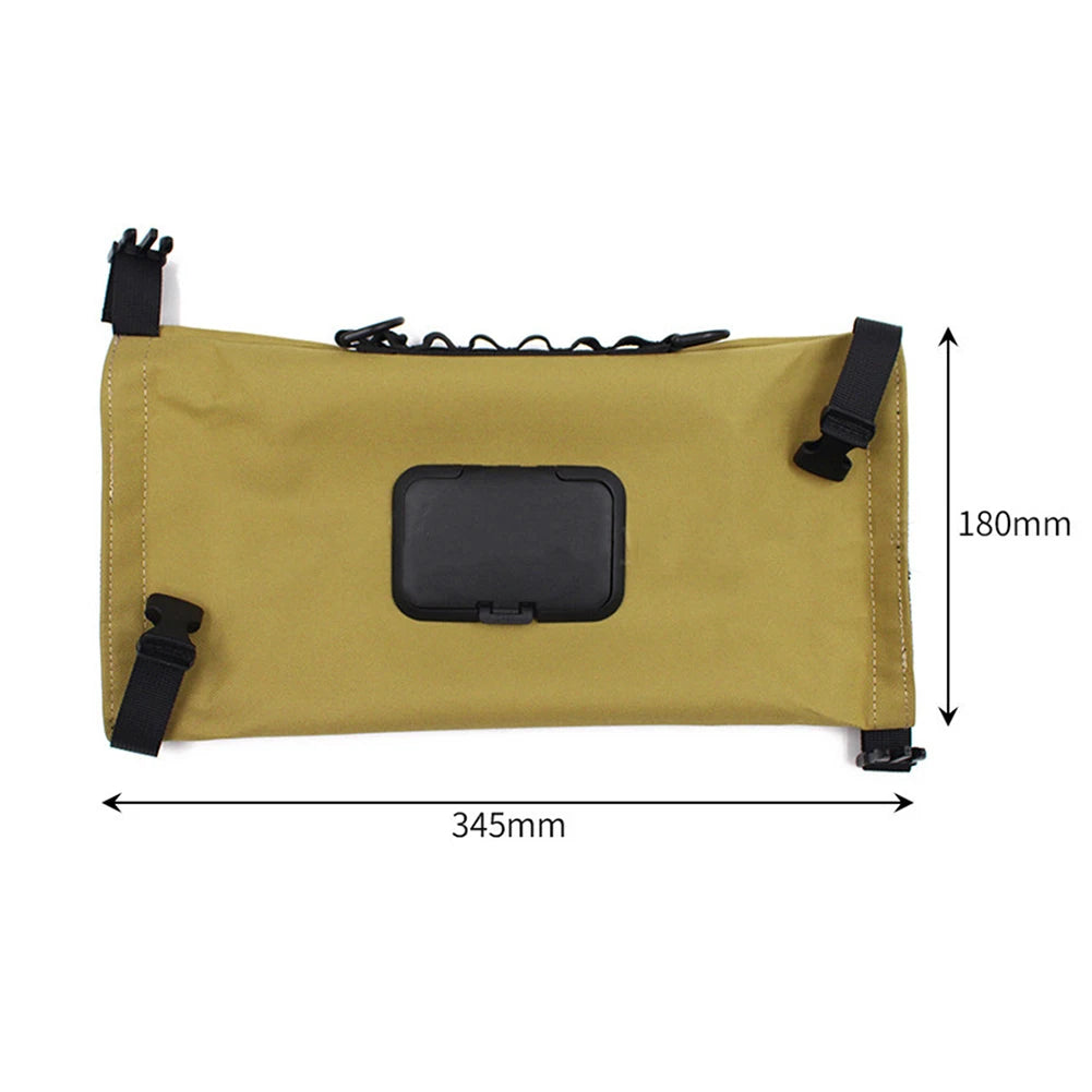 Camping Wet Tissue Box Paper Canvas Dispenser Box Water Resistant Hanging Portable Tissue Bag for Outdoor Hiking Storage Case