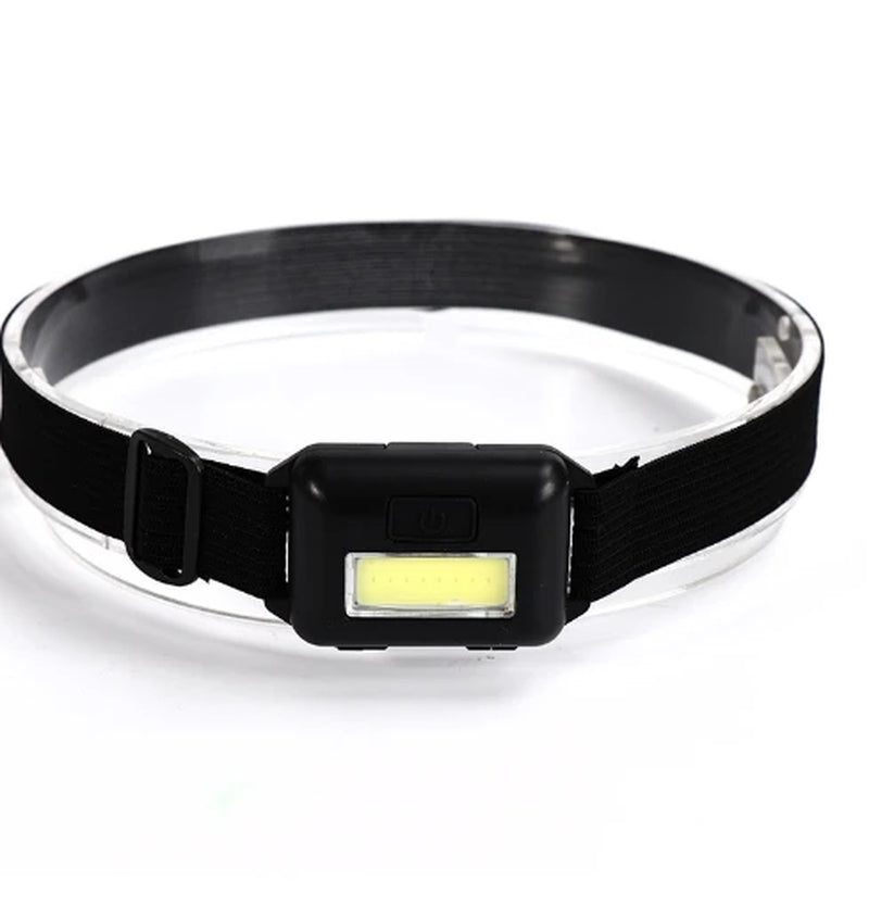 Mini COB Headlight Portable Ledheadlamp Waterproof Head Front Light with 3 Modes Lighting Outdoor Camping Hiking Head Flashlight