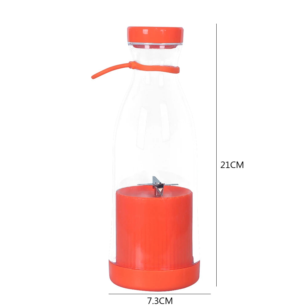 350Ml Portable Electric Fruit Juicer USB Rechargeable Smoothie Blender Machine Mini Fruit Mixer Cup Juicing Cup Kitchen Mixer
