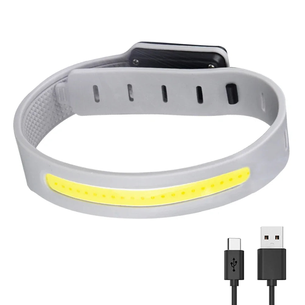 500LM Flashlight COB LED Sport Arm Leg Wristband Light 350Mah Night Running Hiking Camping Light IPX4 Waterproof Lantern