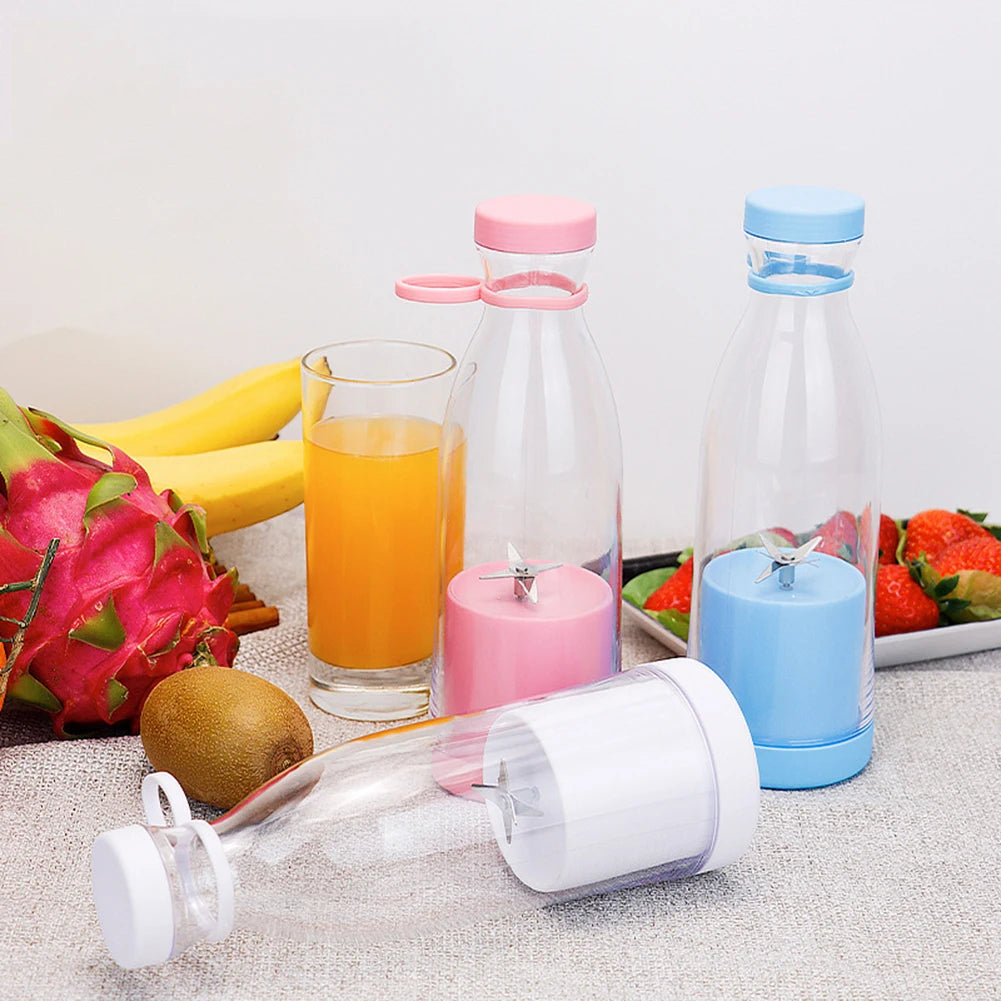 350Ml Portable Electric Fruit Juicer USB Rechargeable Smoothie Blender Machine Mini Fruit Mixer Cup Juicing Cup Kitchen Mixer