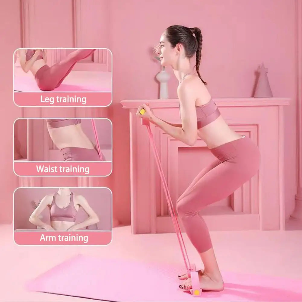 Fitness Resistance Bands Exercise Equipment Elastic Pull Training Workout Rope Sport Sit Gym Bands Ankle Pedal Puller up F7S1