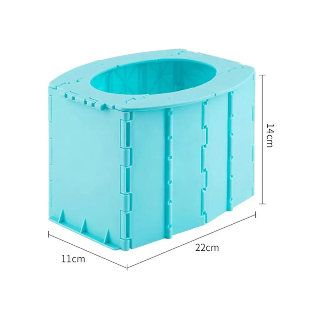 Children'S Adult Portable Travel Folding Toilet Urinal Mobile Seat for Camping Hiking Long-Distance Travel Outdoor Supplies