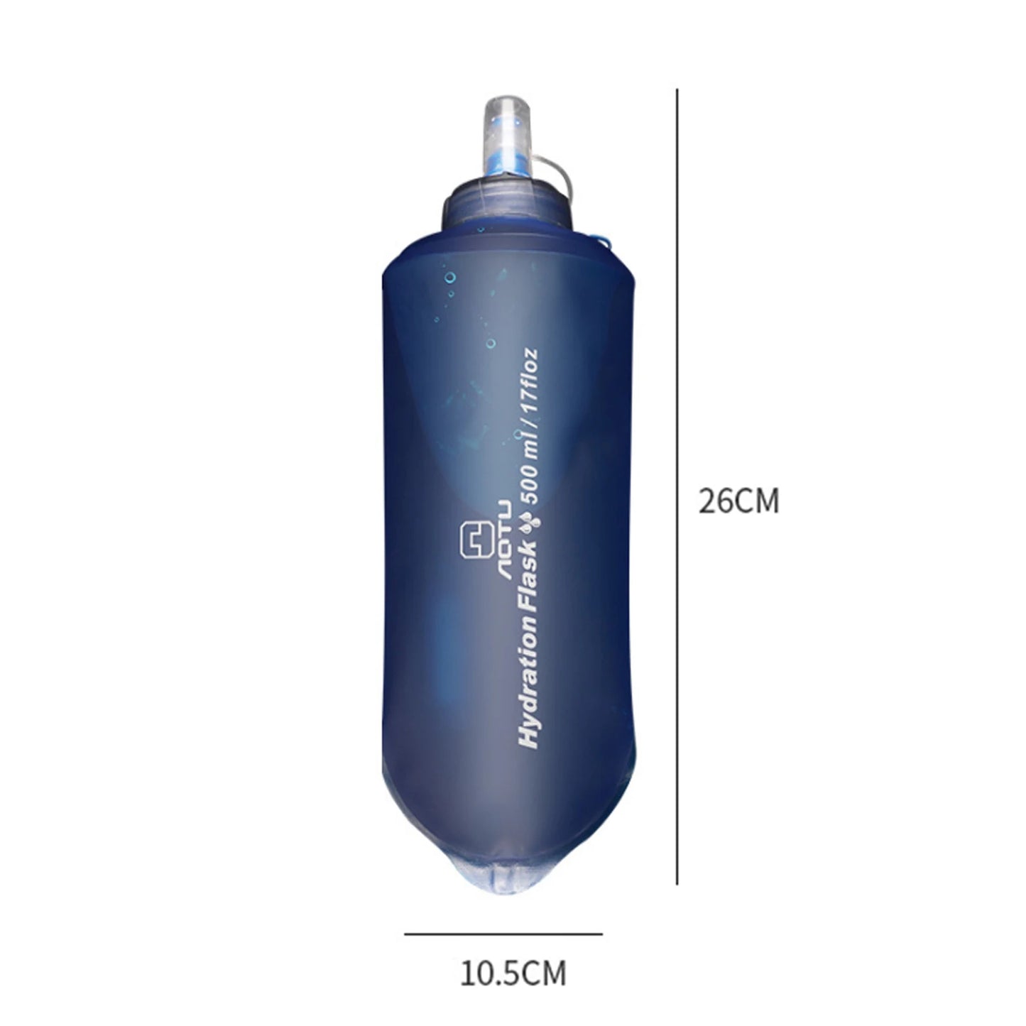 Outdoor Sports Folding Soft Water Bottle 500 Ml Bottle of Free Tpu Water Running Water Bag Waistband Marathon Vest