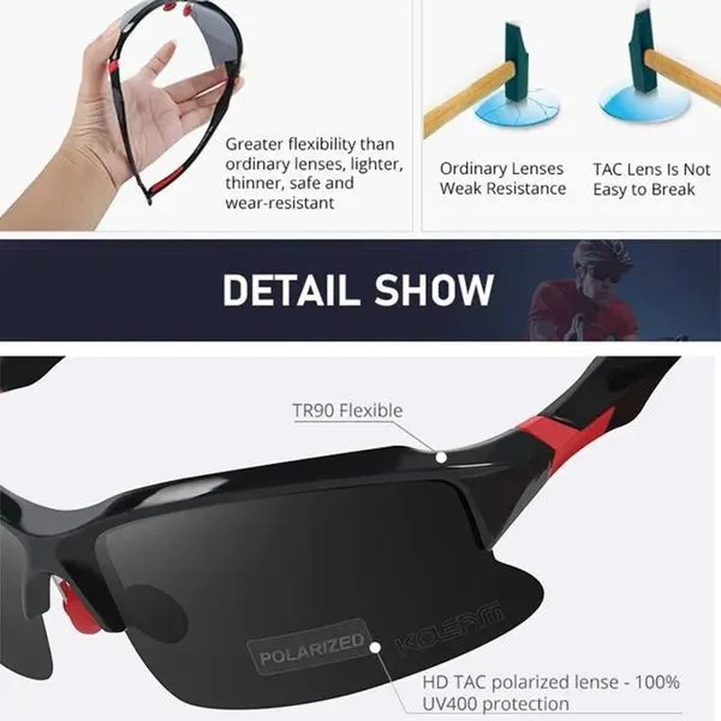 Men Bicycle Sunglasses Sports Professional UV 400 Polarized Glasses