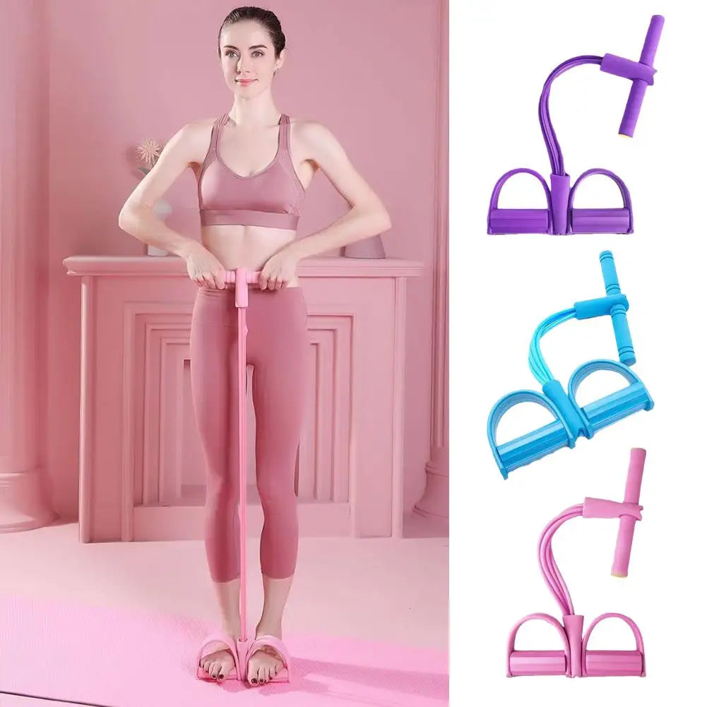 Fitness Resistance Bands Exercise Equipment Elastic Pull Training Workout Rope Sport Sit Gym Bands Ankle Pedal Puller up F7S1