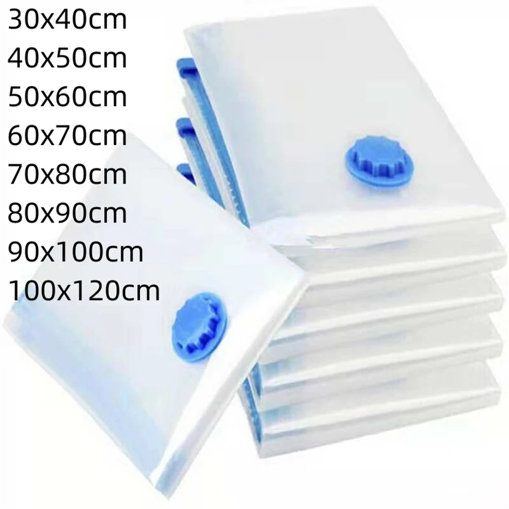Vacuum Storage Bags with Valve Folding Compressed Space Saving Clothes Storage Big Size for Towel Cloth Blanket