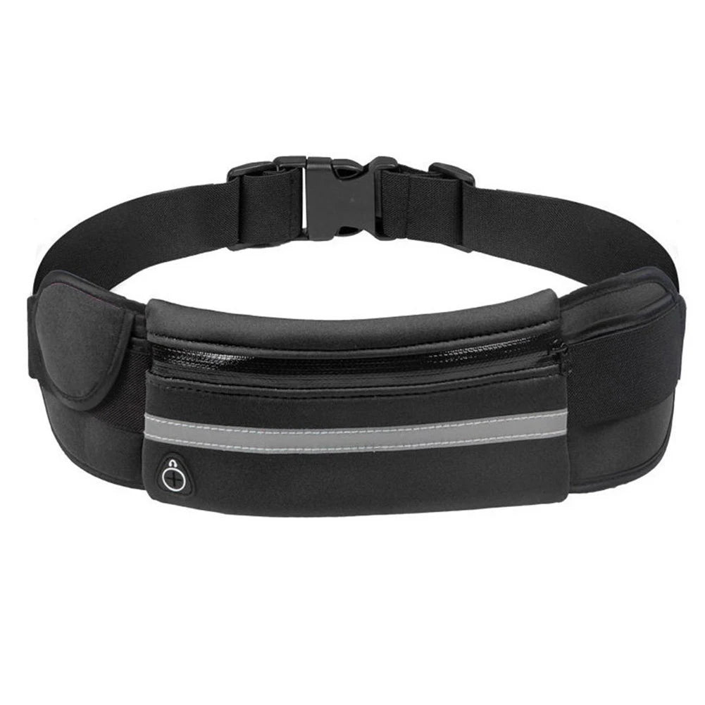 Sport Running Waist Bag for Women Men Waterproof Comfortable Gym Fanny Bag Safty Reflective Tape Cycling Phone Case Running Belt