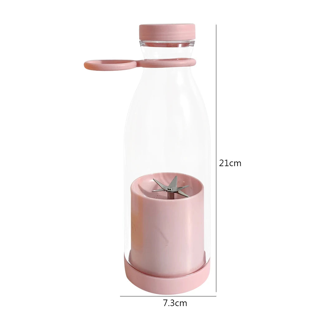 350Ml Portable Electric Fruit Juicer USB Rechargeable Smoothie Blender Machine Mini Fruit Mixer Cup Juicing Cup Kitchen Mixer