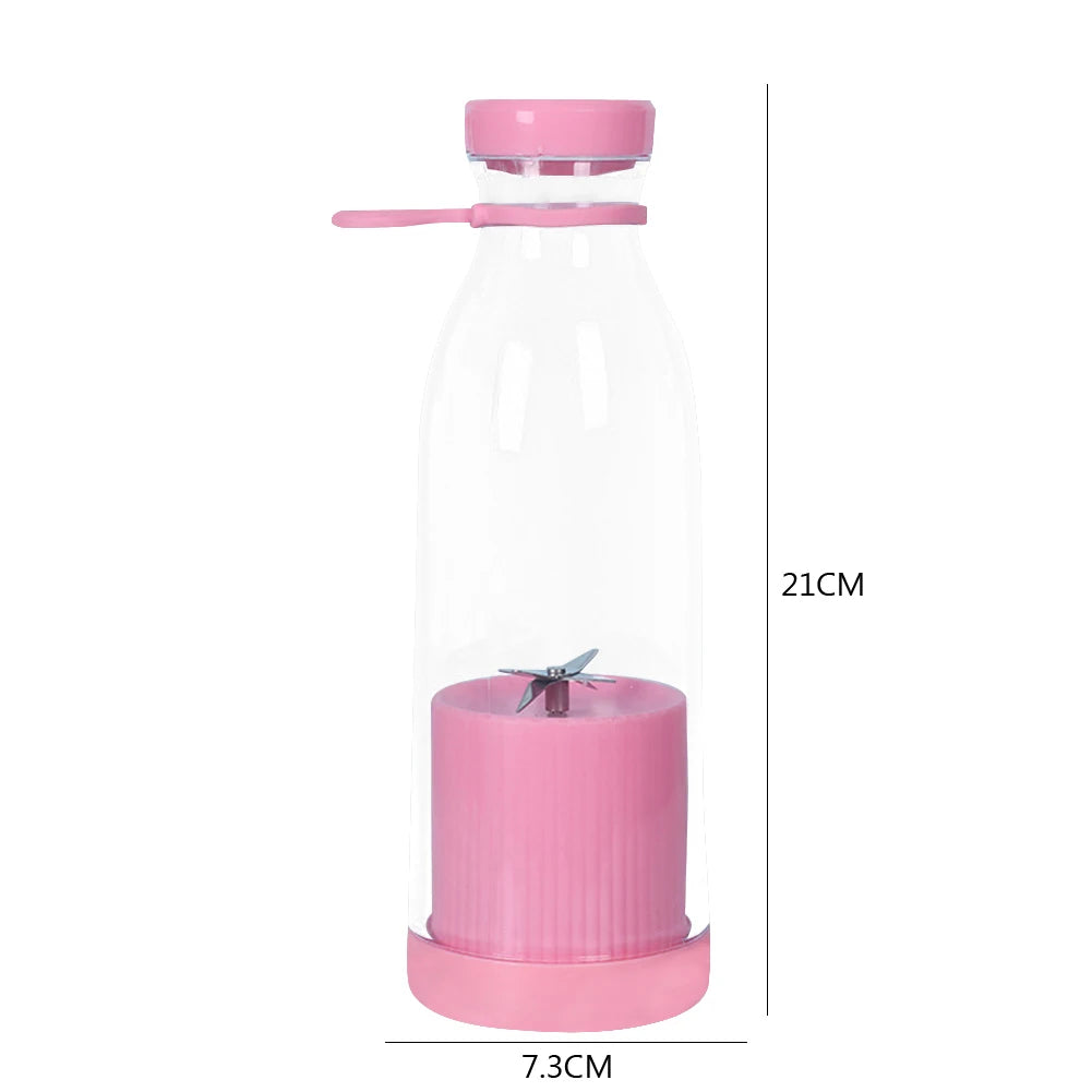 350Ml Portable Electric Fruit Juicer USB Rechargeable Smoothie Blender Machine Mini Fruit Mixer Cup Juicing Cup Kitchen Mixer