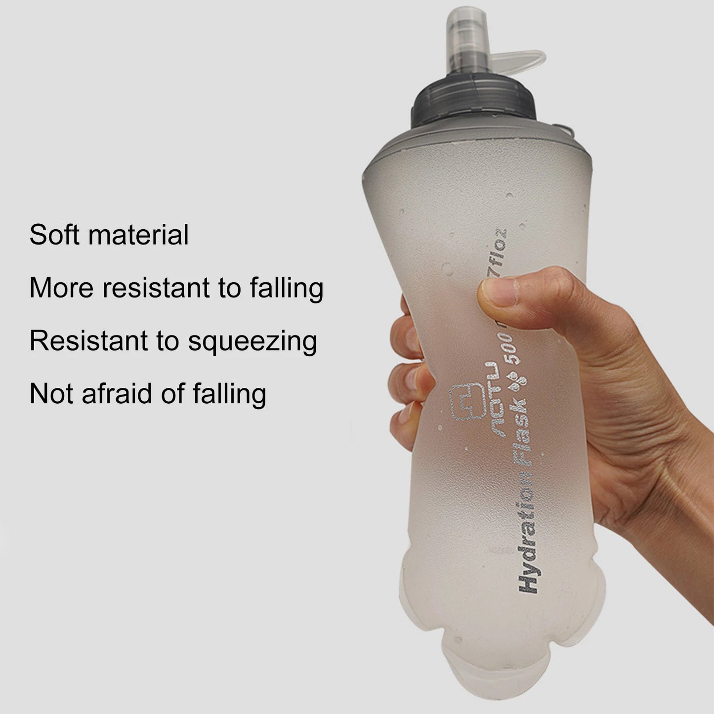 Outdoor Sports Folding Soft Water Bottle 500 Ml Bottle of Free Tpu Water Running Water Bag Waistband Marathon Vest