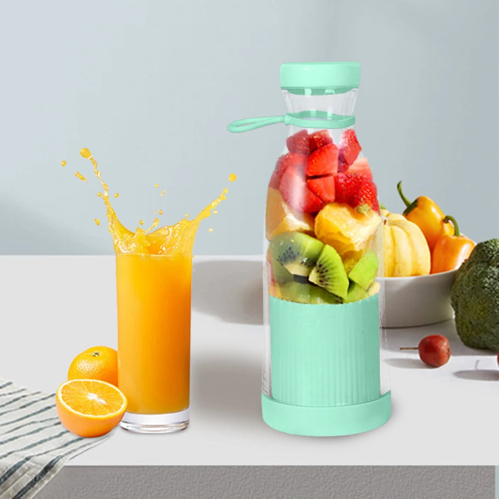 350Ml Portable Electric Fruit Juicer USB Rechargeable Smoothie Blender Machine Mini Fruit Mixer Cup Juicing Cup Kitchen Mixer