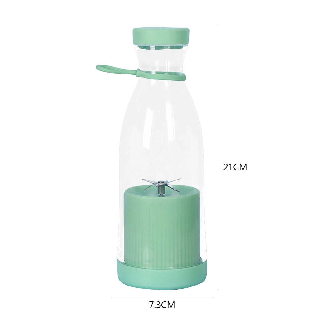 350Ml Portable Electric Fruit Juicer USB Rechargeable Smoothie Blender Machine Mini Fruit Mixer Cup Juicing Cup Kitchen Mixer