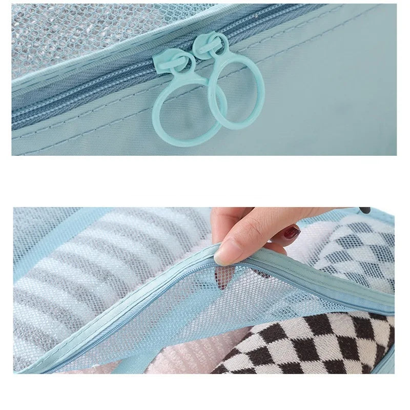 8/6Pcs Set Travel Organizer Storage Bags Suitcase Packing Set Storage Cases Portable Luggage Organizer Clothes Shoe Tidy Pouch