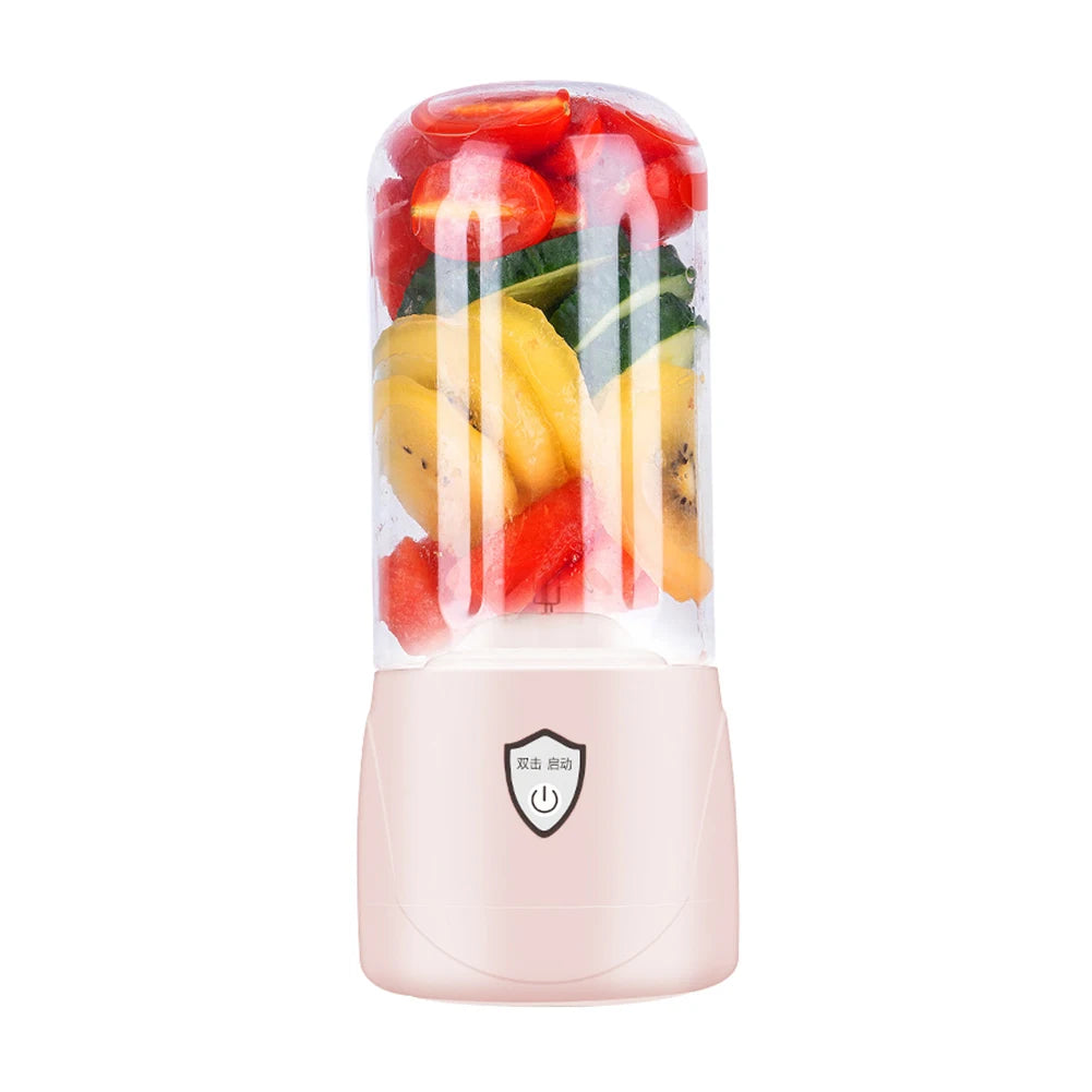 350Ml Portable Electric Fruit Juicer USB Rechargeable Smoothie Blender Machine Mini Fruit Mixer Cup Juicing Cup Kitchen Mixer