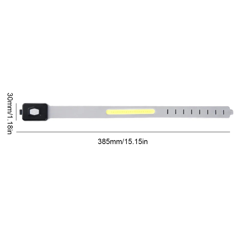500LM Flashlight COB LED Sport Arm Leg Wristband Light 350Mah Night Running Hiking Camping Light IPX4 Waterproof Lantern