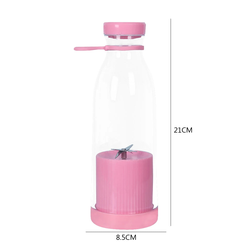 350Ml Portable Electric Fruit Juicer USB Rechargeable Smoothie Blender Machine Mini Fruit Mixer Cup Juicing Cup Kitchen Mixer