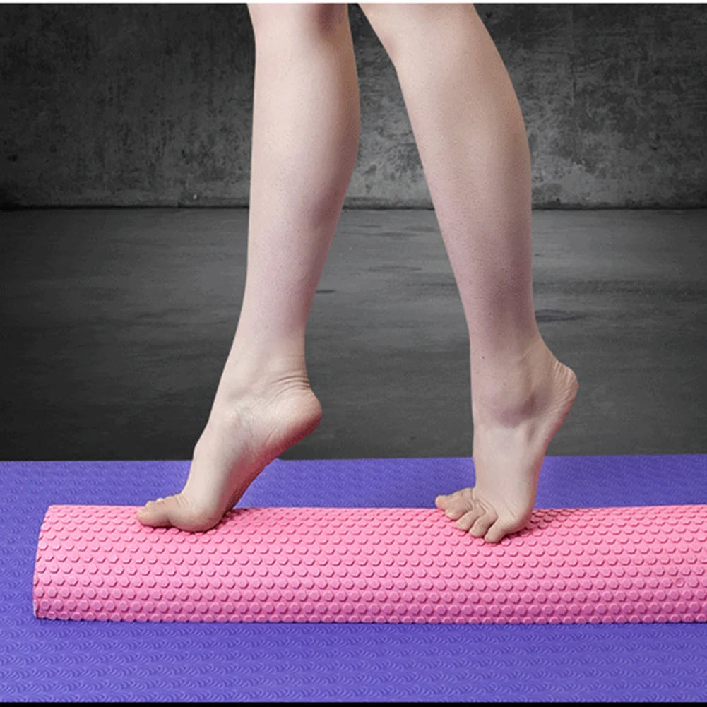 Half round EVA Foam Roller Semi-Circular Massage EVA Foam Shaft Yoga Pilates Fitness Equipment with Massage Floating Point