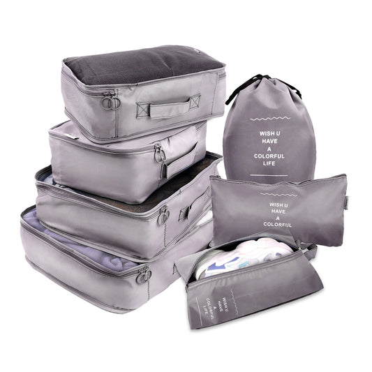 8/6Pcs Set Travel Organizer Storage Bags Suitcase Packing Set Storage Cases Portable Luggage Organizer Clothes Shoe Tidy Pouch
