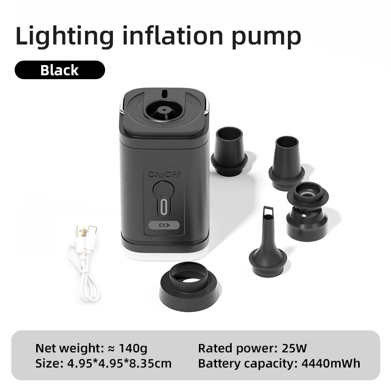 PACOONE Outdoor Inflation Pump Wireless Mini Portable Air Compressor Air Cushion Sleeping Pad Bed Air Pump