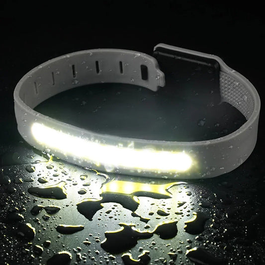 500LM Flashlight COB LED Sport Arm Leg Wristband Light 350Mah Night Running Hiking Camping Light IPX4 Waterproof Lantern