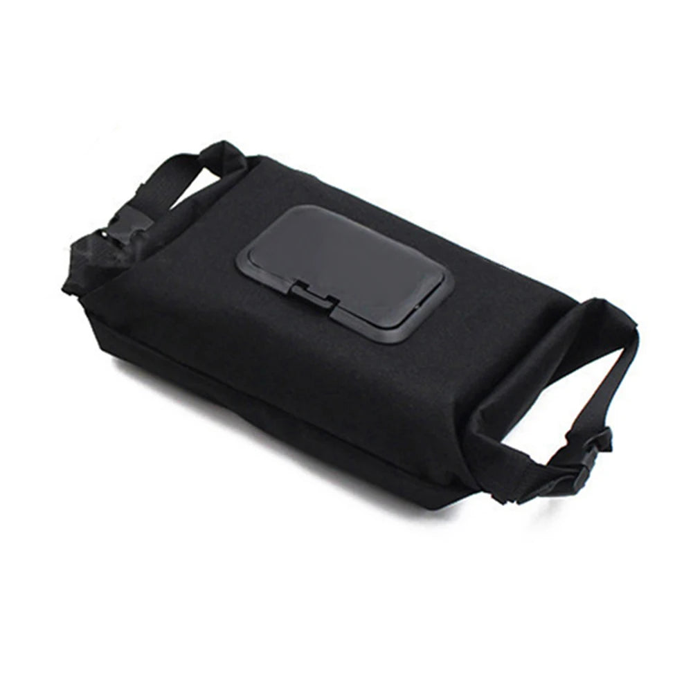Camping Wet Tissue Box Paper Canvas Dispenser Box Water Resistant Hanging Portable Tissue Bag for Outdoor Hiking Storage Case