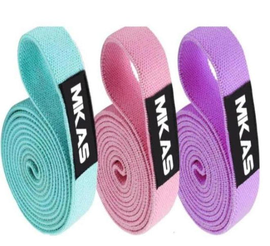 Long Resistance Loop Band Set Unisex Fitness Yoga Elastic Bands Hip Circle Thigh Squat Band Workout Gym Equipment for Home