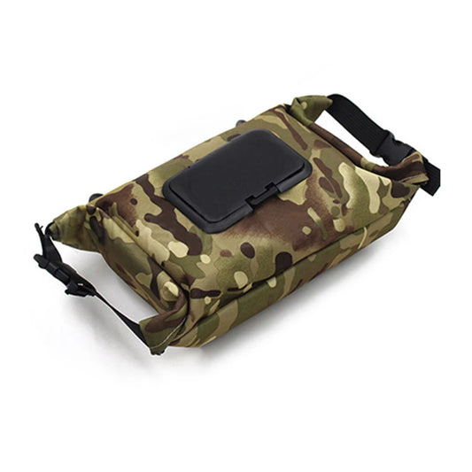 Camping Wet Tissue Box Paper Canvas Dispenser Box Water Resistant Hanging Portable Tissue Bag for Outdoor Hiking Storage Case
