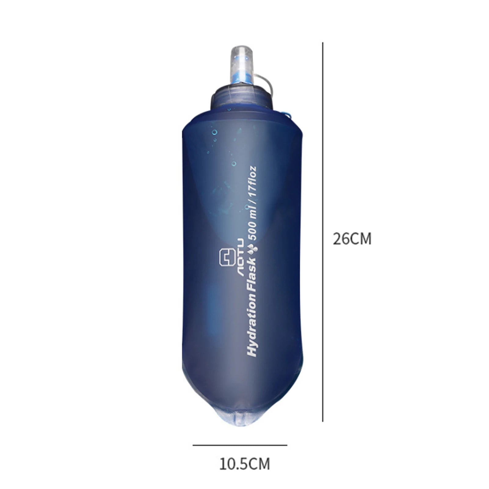 Outdoor Sports Folding Soft Water Bottle 500 Ml Bottle of Free Tpu Water Running Water Bag Waistband Marathon Vest