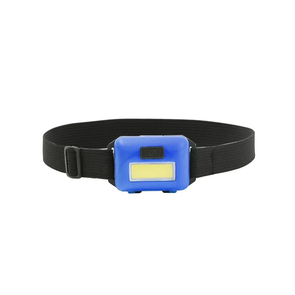 Mini COB Headlight Portable Ledheadlamp Waterproof Head Front Light with 3 Modes Lighting Outdoor Camping Hiking Head Flashlight