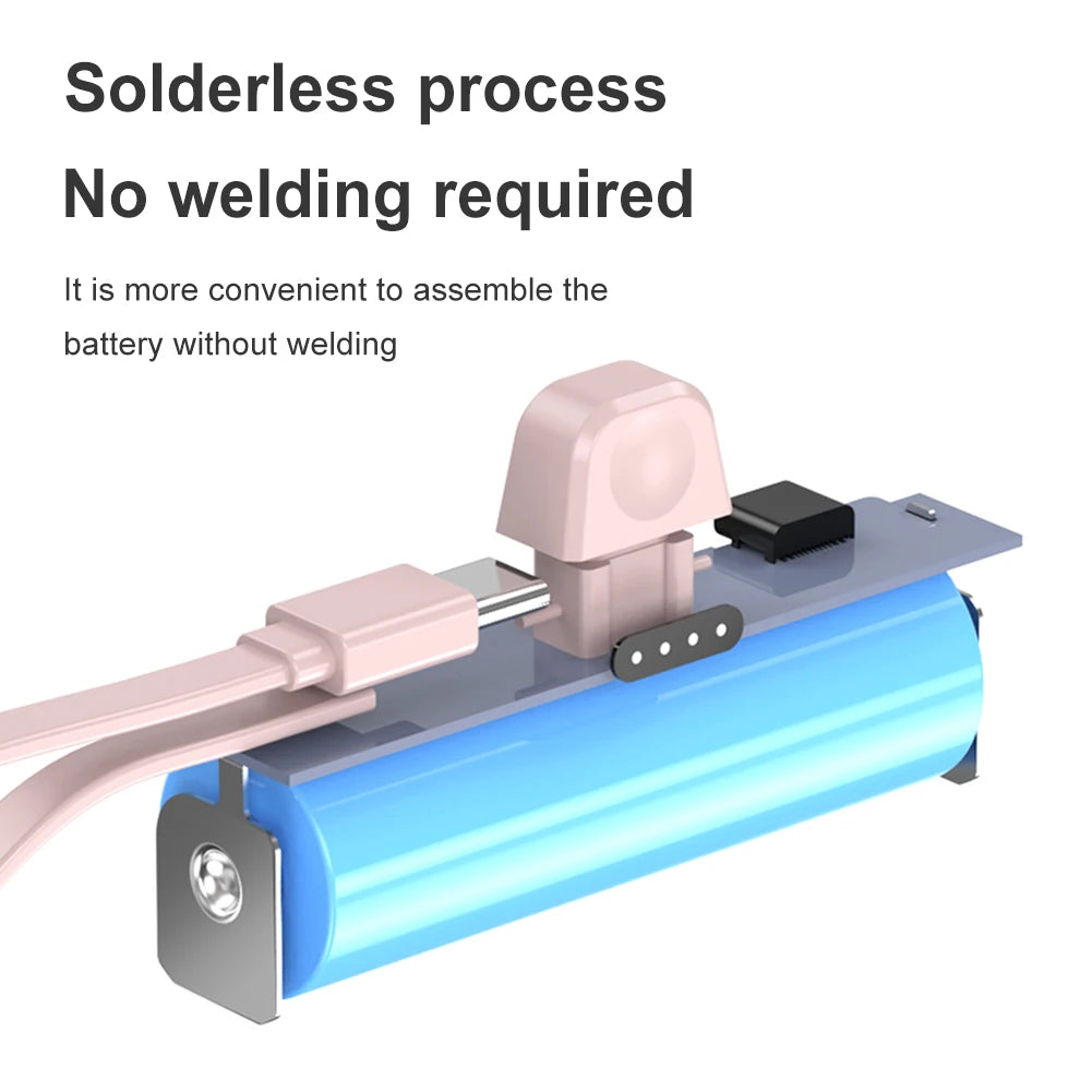 5000Mah Wireless Power Bank Type-C/For Iphone External Battery Pack 2.1A Fast Charging Portable Emergency Battery Backup Charger