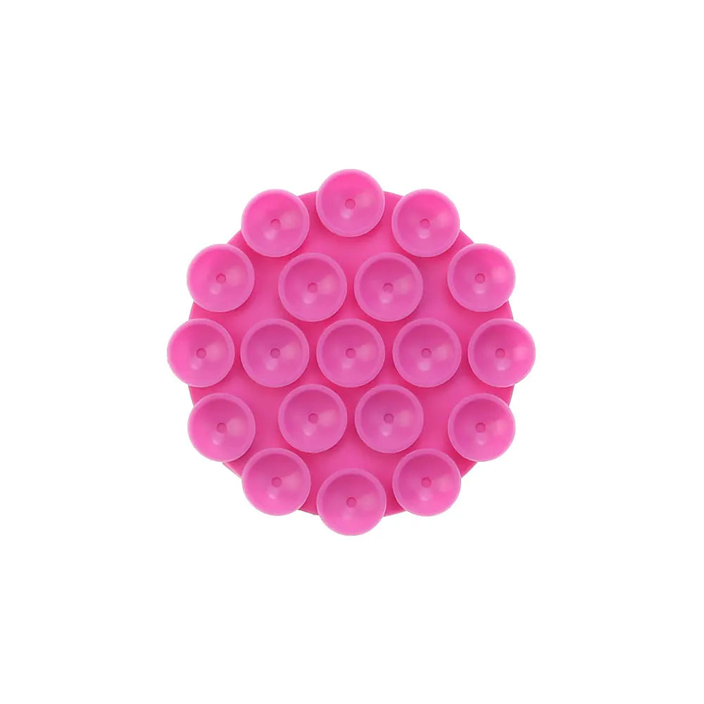 Silicone World round Silicone Suction Cup Mobile Phone Fixing Bracket Car Mounted Holder Phone Case Anti-Slip Stand Fixed Pad